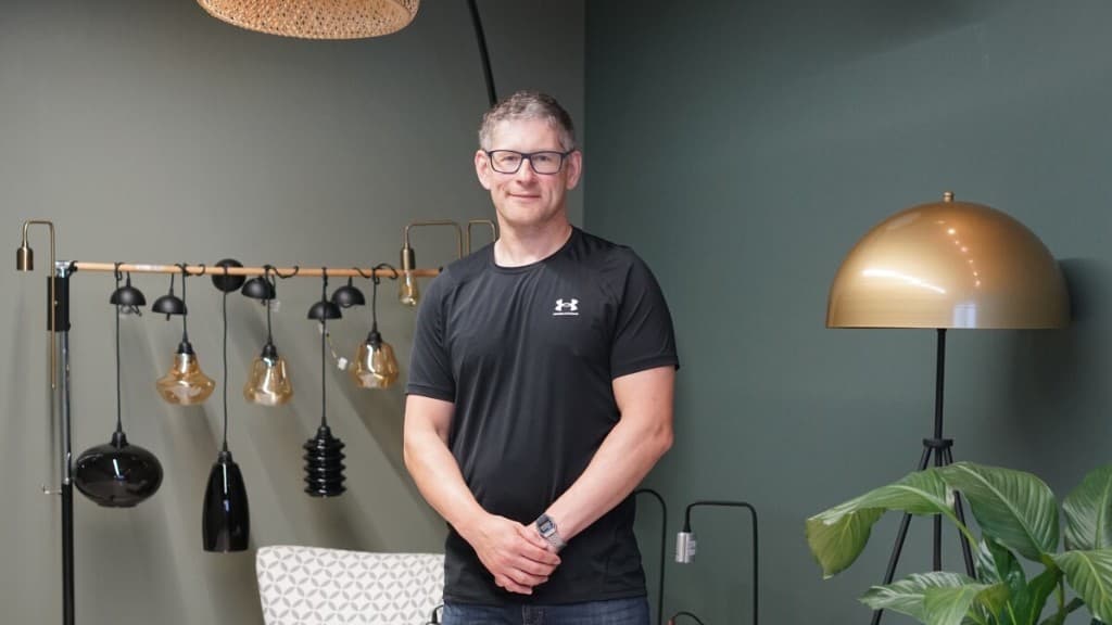 UK small business owner in their shop